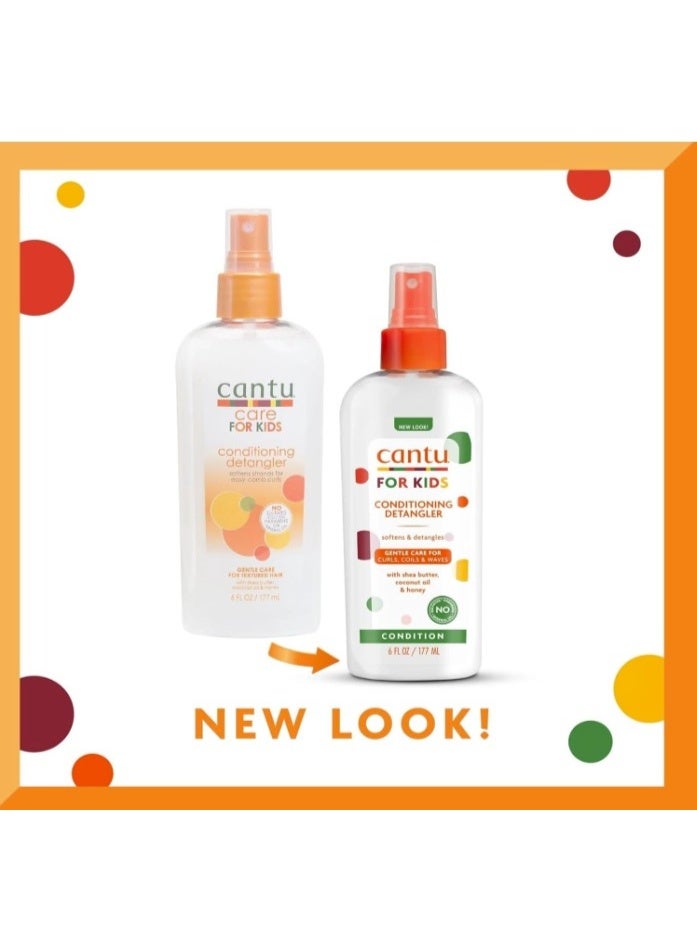 Cantu For Kids Conditioning Detangler 177ml – Softens & Detangles | With Shea Butter, Coconut Oil & Honey - Image 4